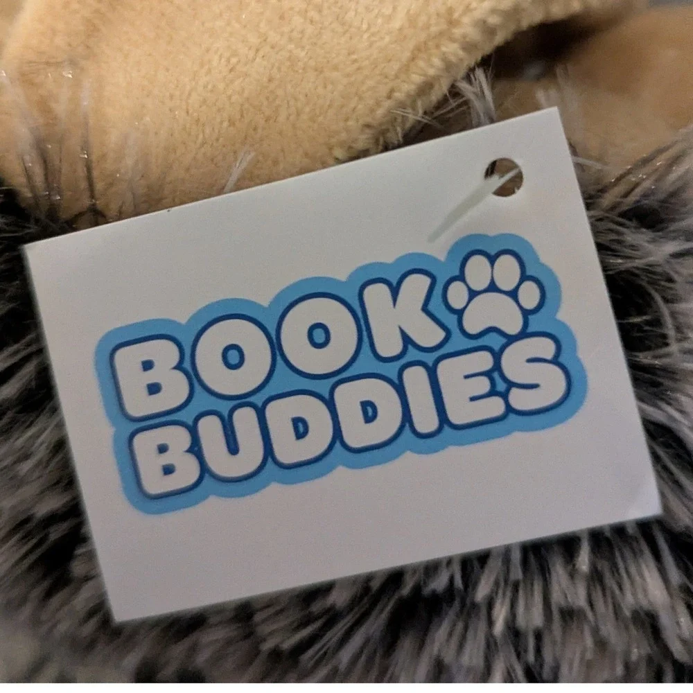 Wild Republic Book Buddies Bison & Hedgehog Plush Set 2pc Huggers Stuffed Animal